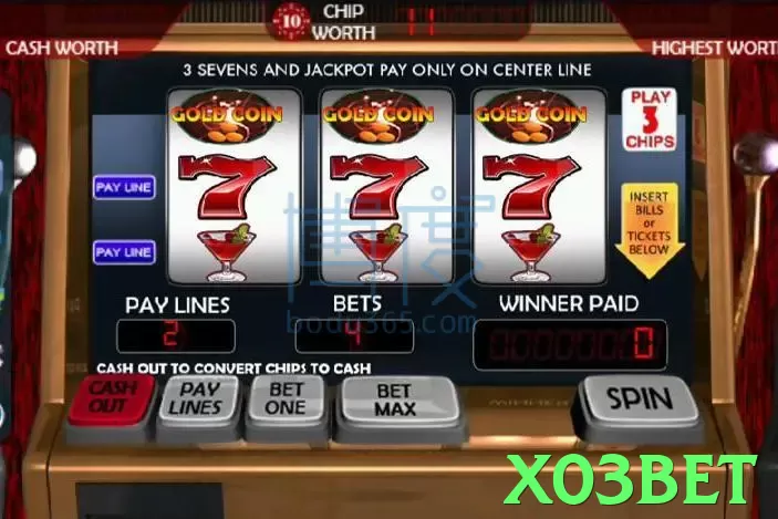 x03bet interface sample - 3